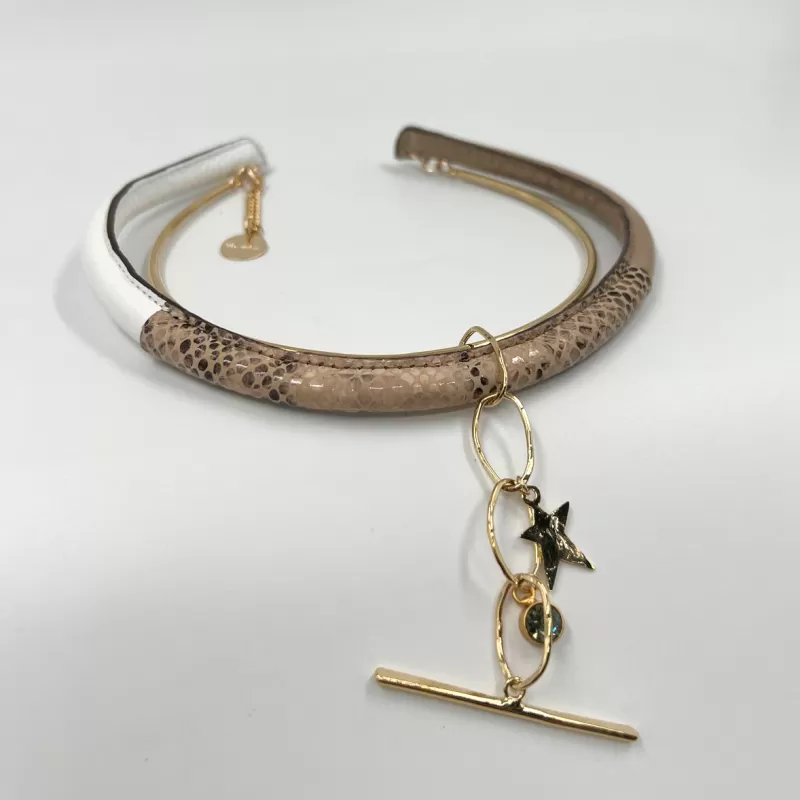 Camilla Gold Vizon Beyaz Kolye