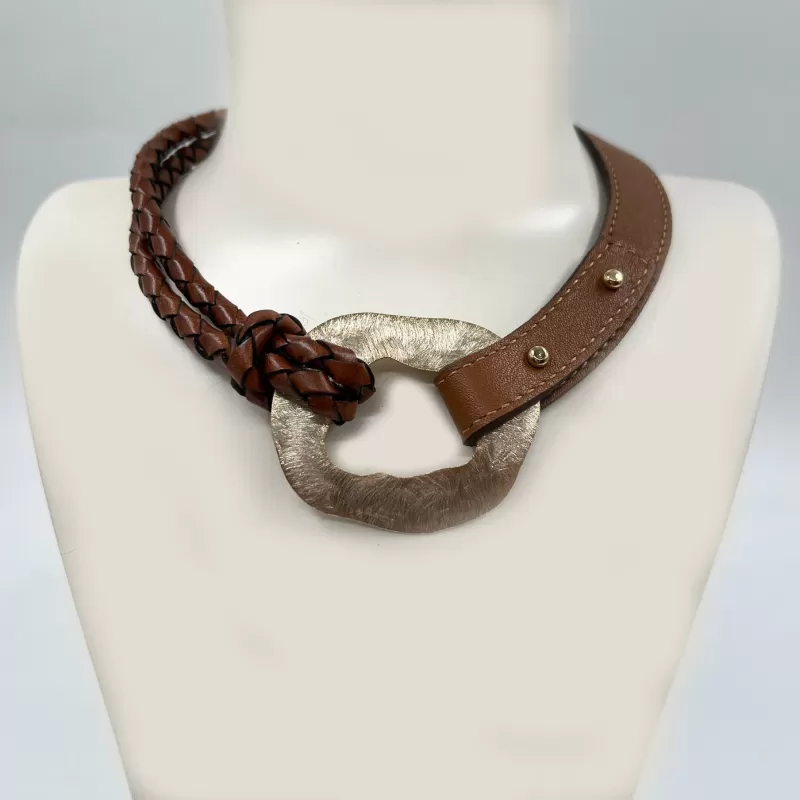 Venezia Gold Taba Derili Kolye