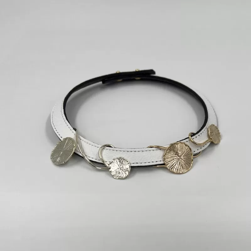 Venüs Due Gold Gümüş Beyaz Tasma