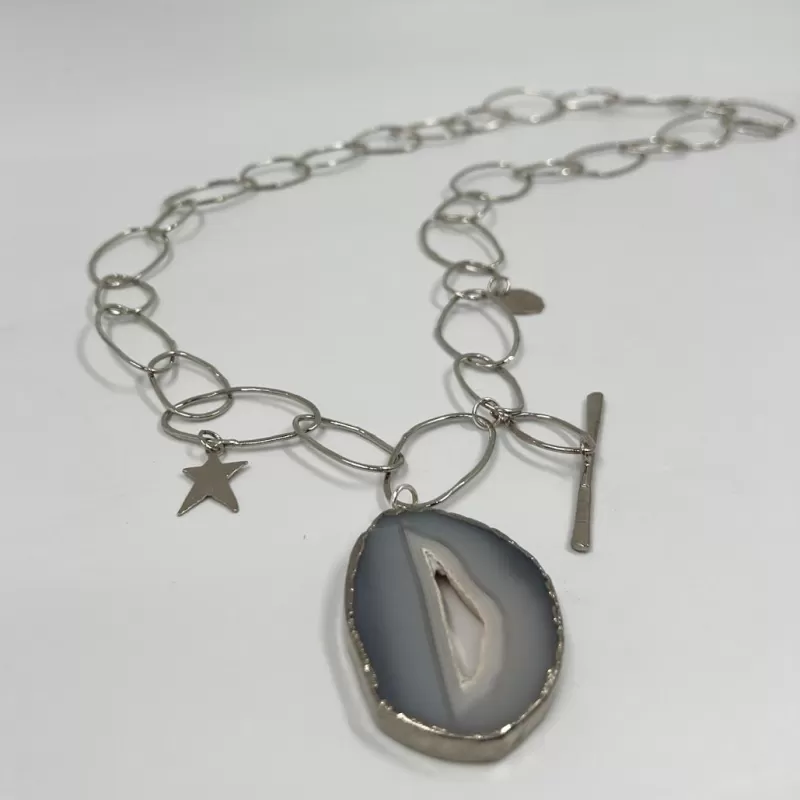 Catena Taşlı Gümüş Zincir