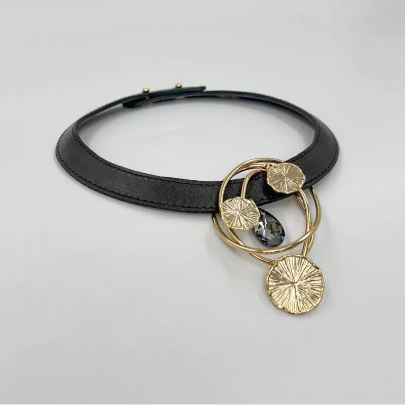 Venüs Tris Gold Kahve Derili Tasma