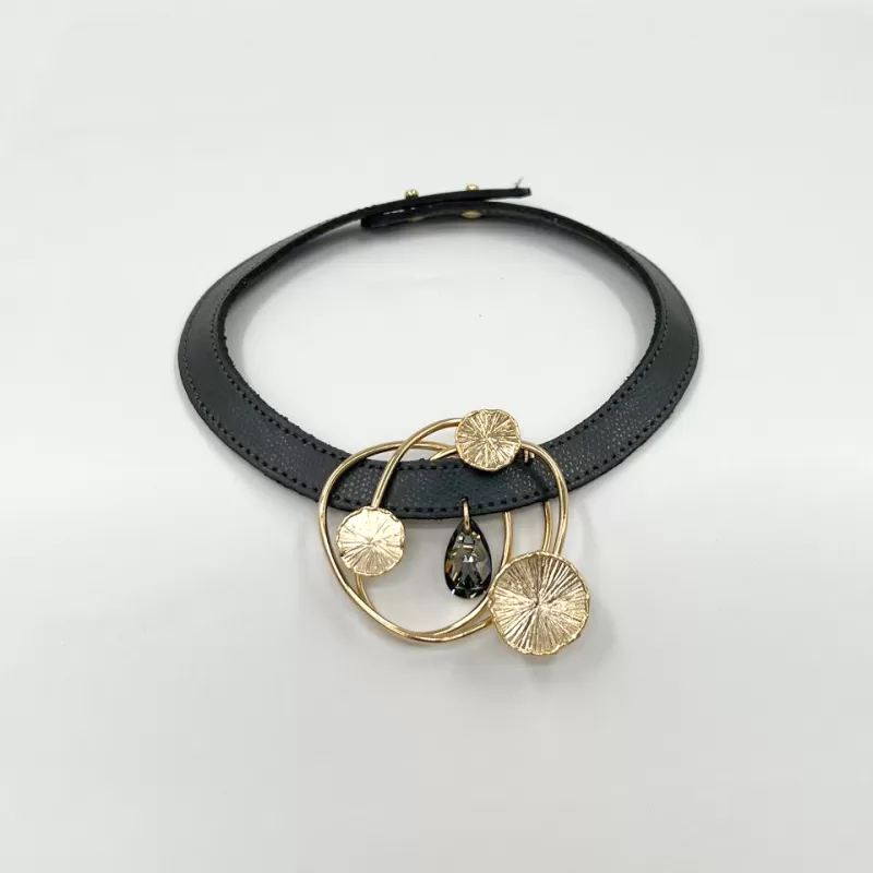 Venüs Tris Gold Antrasit Derili Tasma