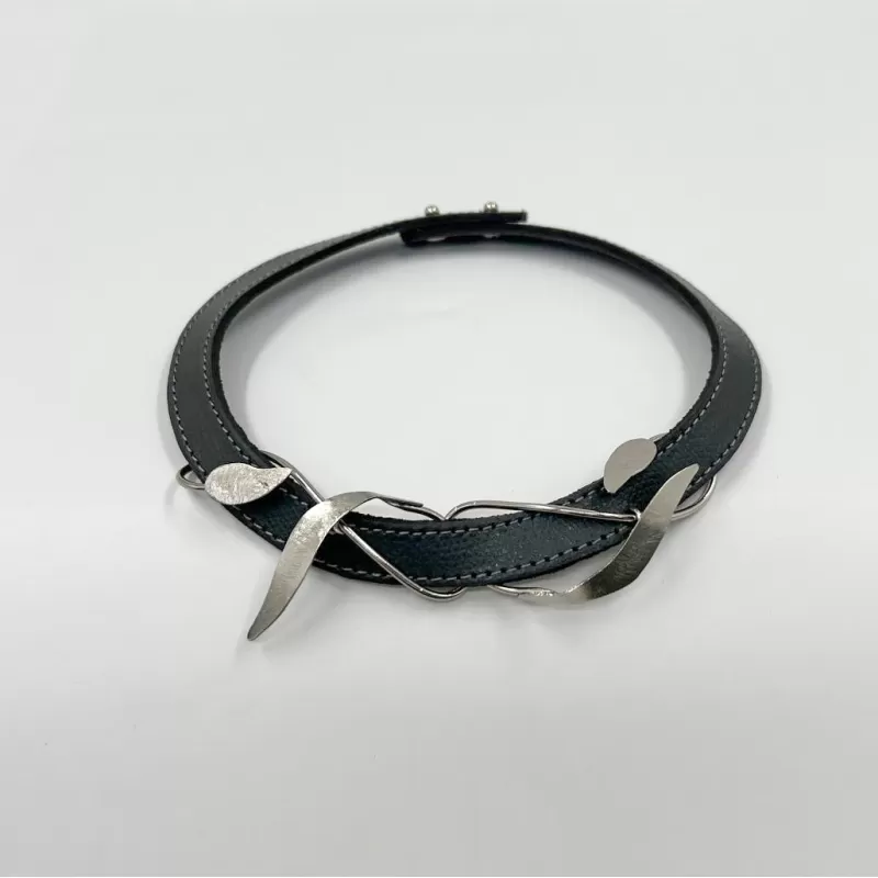 Baia Gümüş Antrasit Tasma