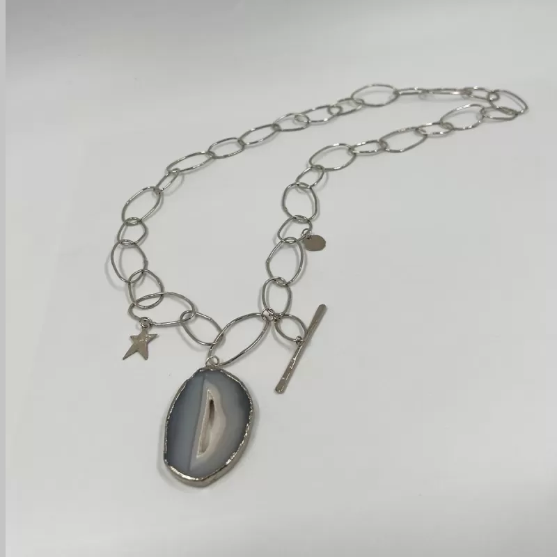 Catena Taşlı Gümüş Zincir