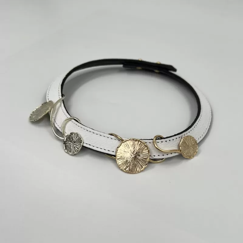 Venüs Due Gold Gümüş Beyaz Tasma